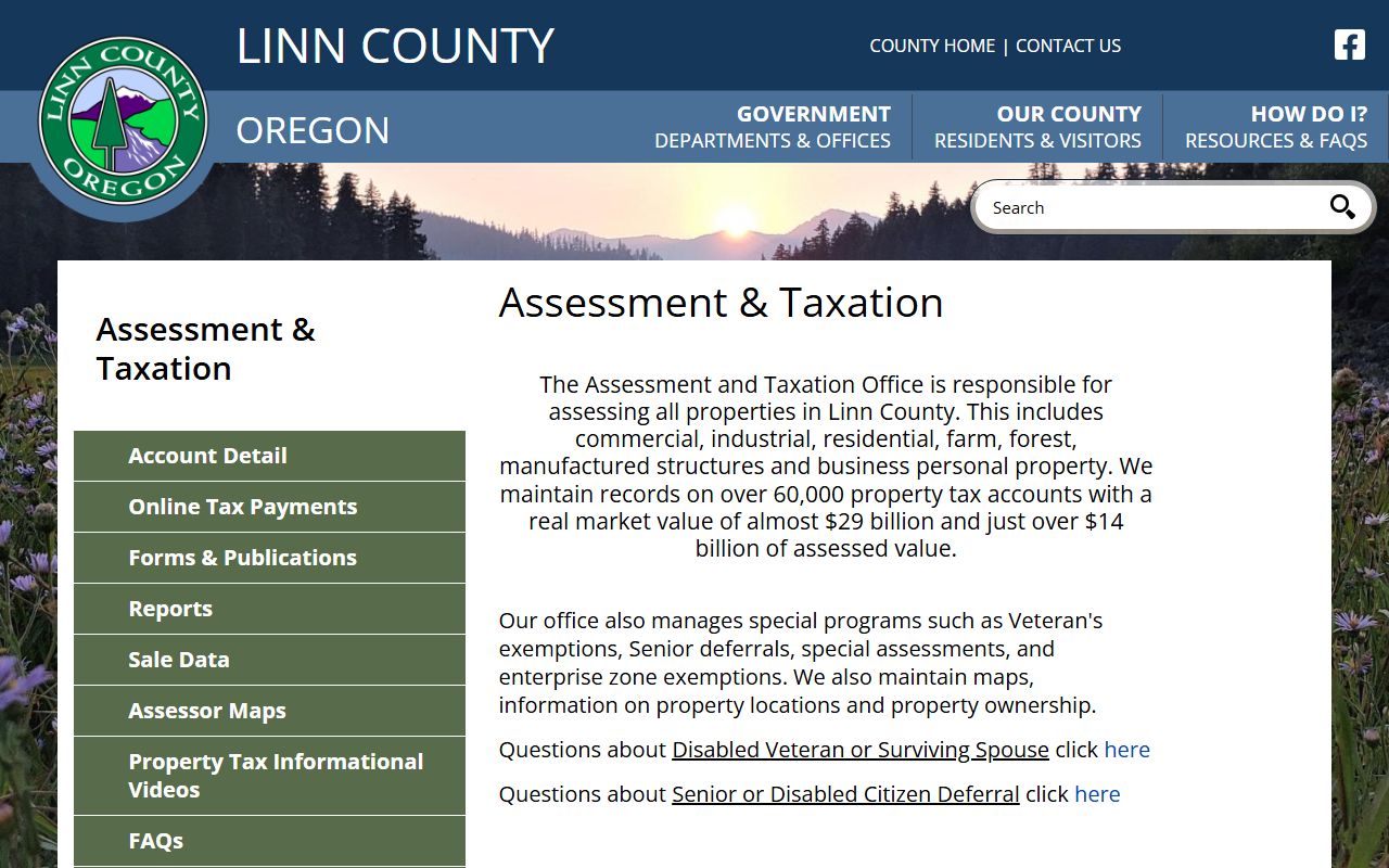 Linn County assessor for Albany deed records and property assessment