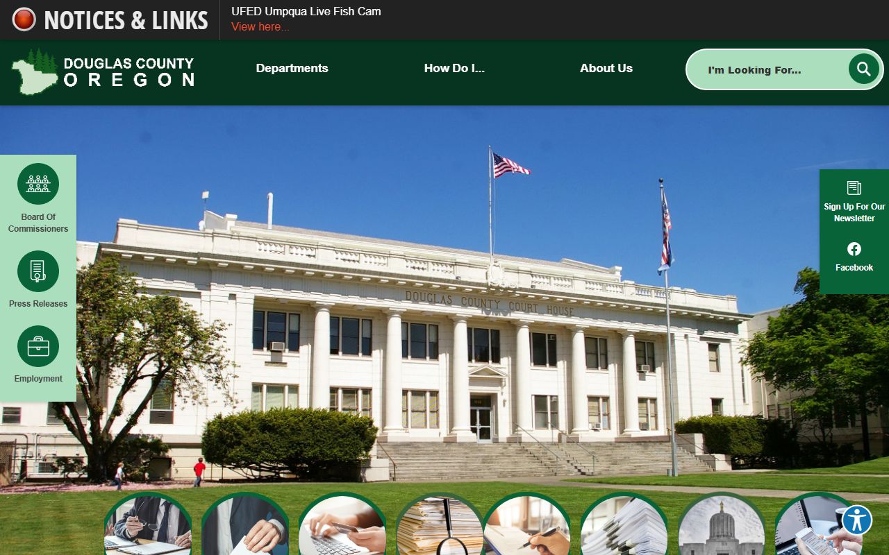 Douglas County official website for deed records information