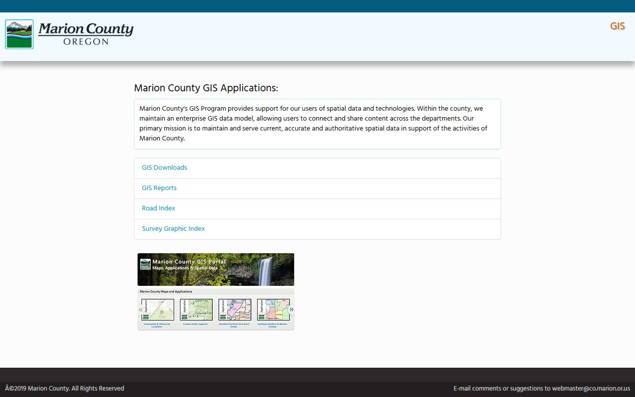Marion County GIS mapping tool for property and deed records