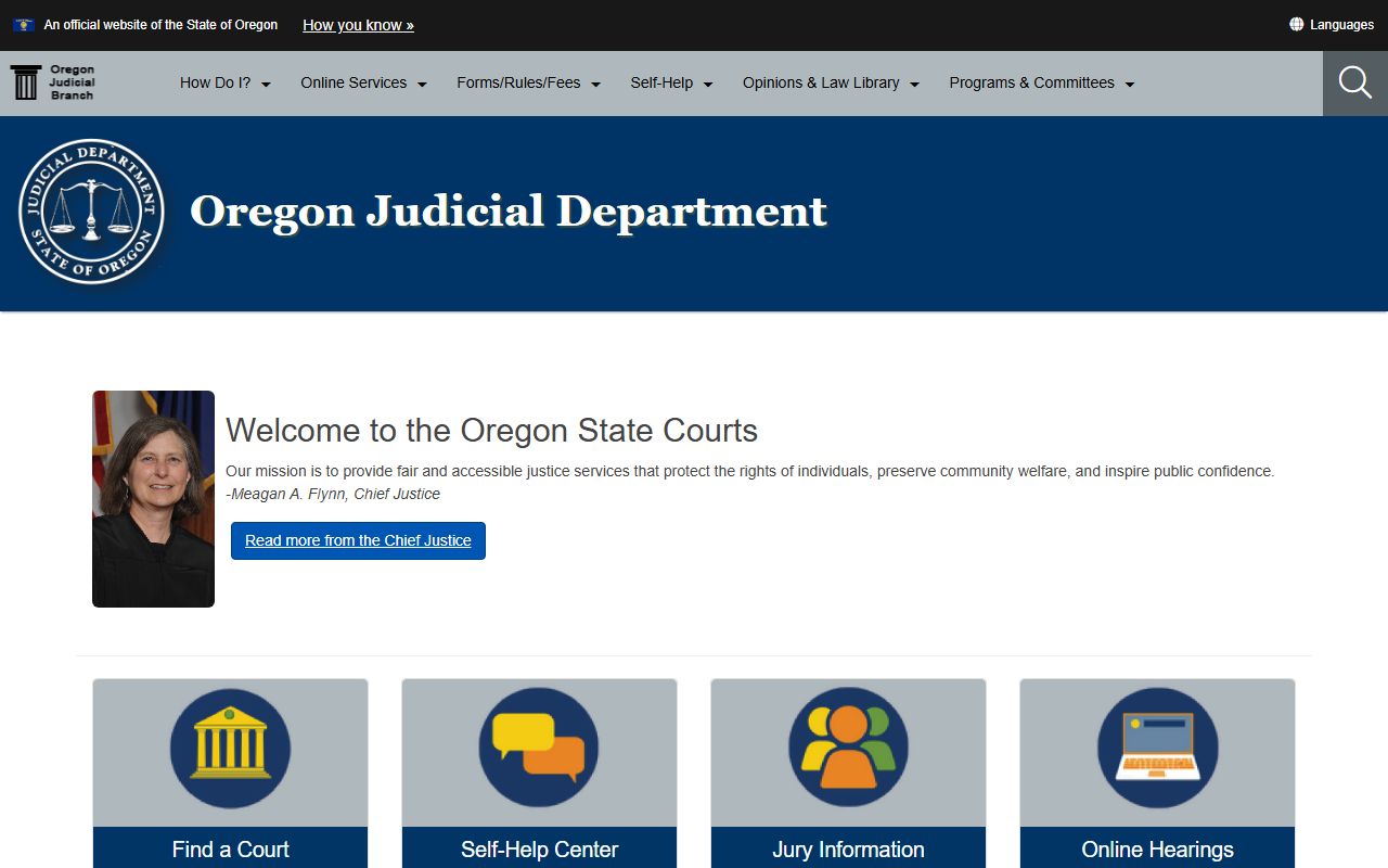 Oregon Judicial Department resources related to deed records